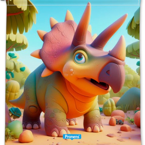 comprar Bolsas guardería impermeables originales personalizadas con nombre Triceratops
