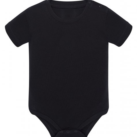 Body bebé liso negro sin estampar - bodys bebé originales y divertidos