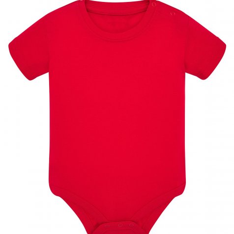 Body bebé liso rojo sin estampar - bodys bebé originales y divertidos