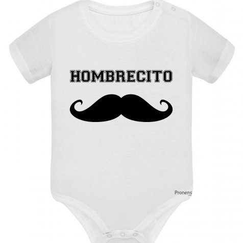 Body bebé blanco Hombrecito - bodys bebé originales y divertidos