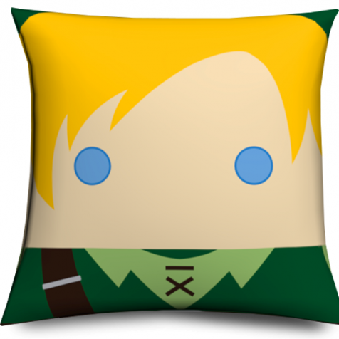 Cojin Link Zelda original y divertido, Muñeco cabezón Zelda - Link Zelda Pillow funny