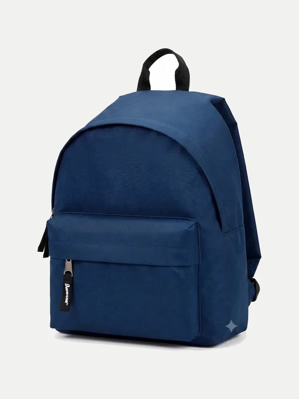 Mochila marino lisa, sin la inicial bordada