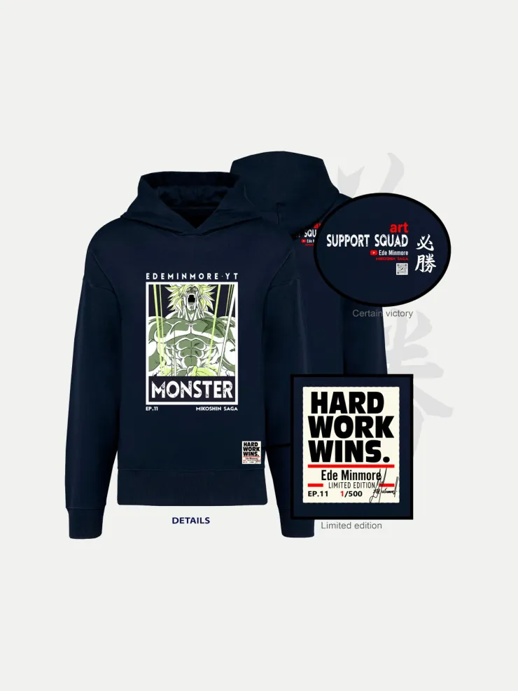 Colección Sudadera oversize con capucha edición limitada Broly Mikoshin Saga Episode 11 - Ede Minmore