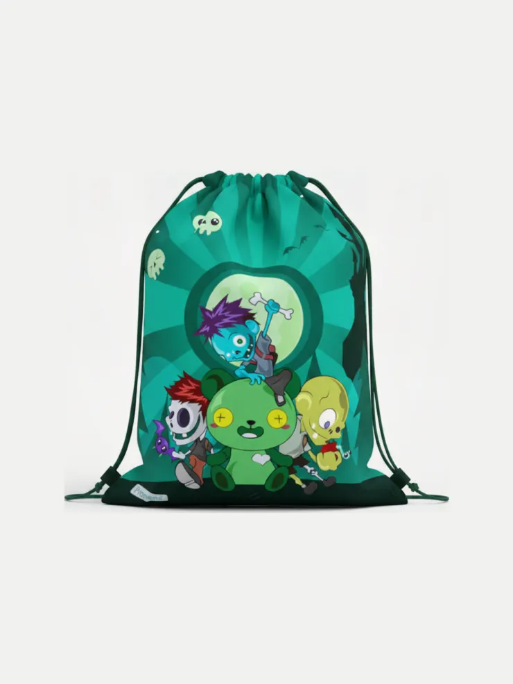 Bolsa impermeable guardería Zombie, vista de la bolsa cerrada