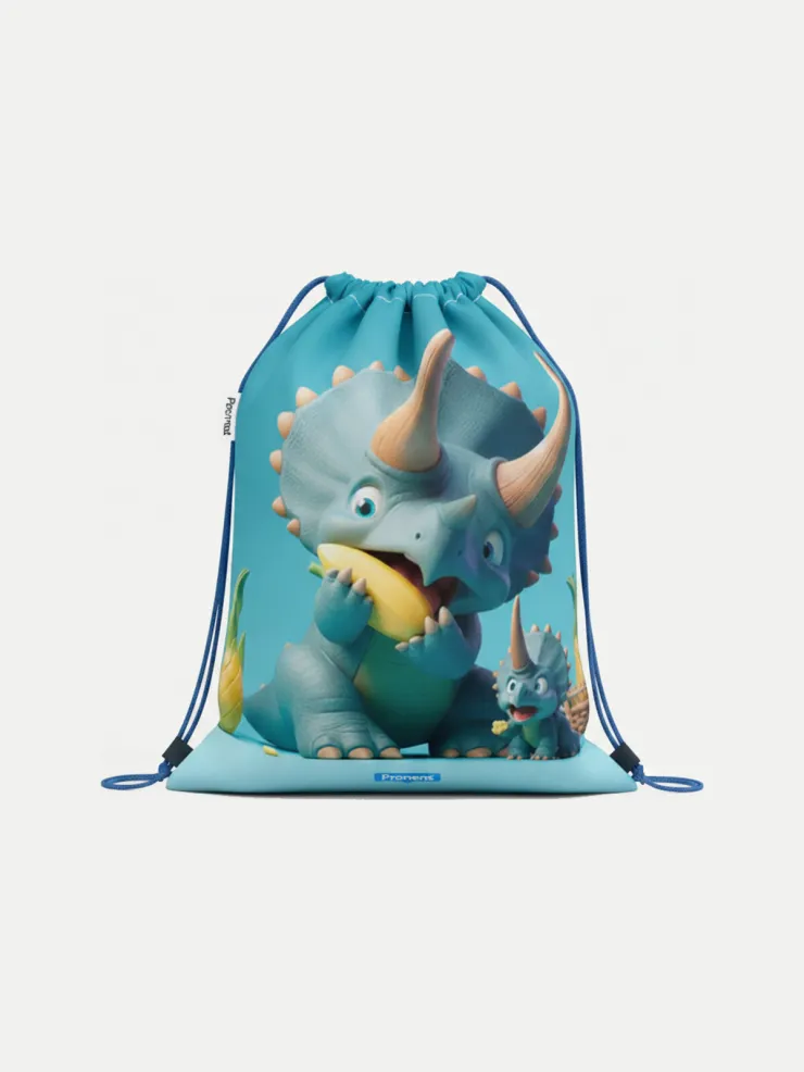Bolsa impermeable Gigantosaurus, vista de la bolsa cerrada