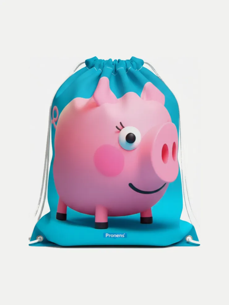 Bolsa impermeable Pepa, vista de la bolsa cerrada