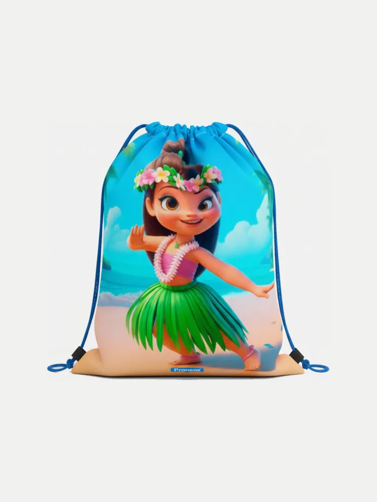 Bolsa impermeable guardería Aloha, vista de la bolsa cerrada