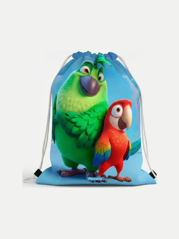 Bolsa impermeable guardería Pepe, vista de la bolsa cerrada