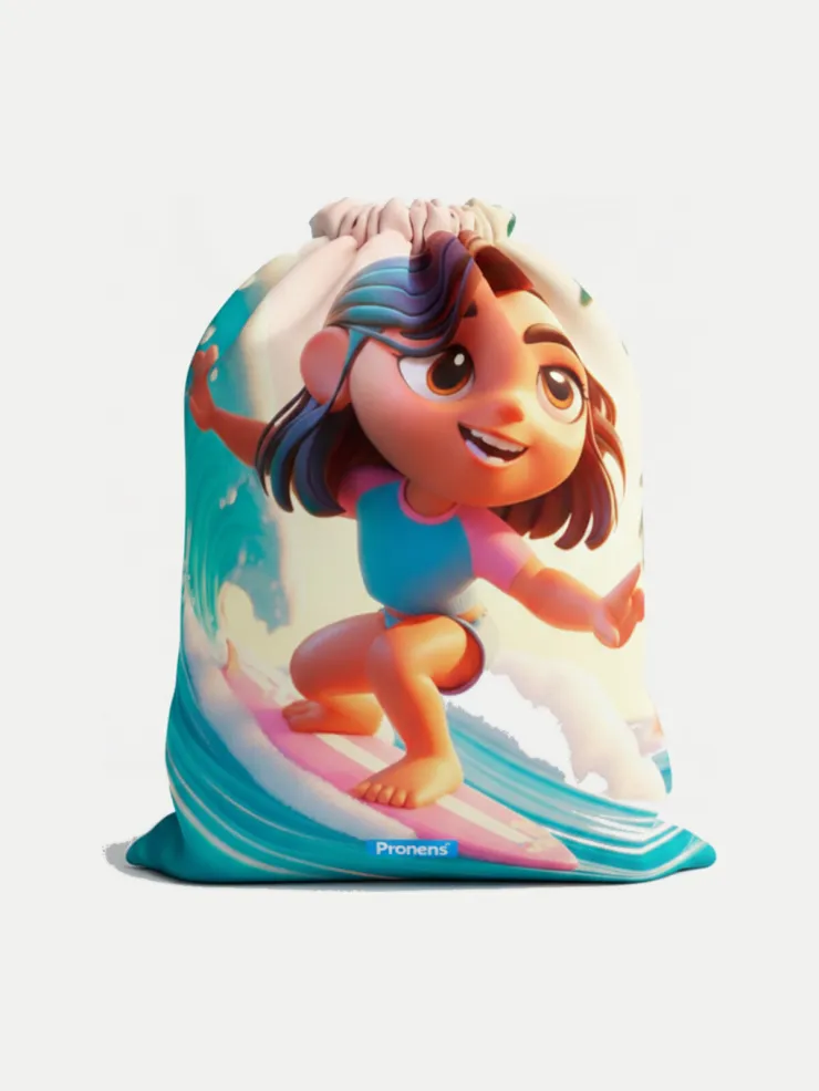 Bolsa guardería impermeable Alana, vista de la bolsa cerrada