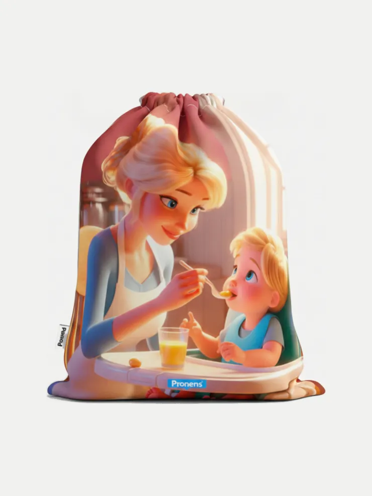 Bolsa impermeable Mamá, vista de la bolsa cerrada