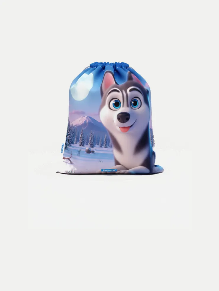 Bolsa guardería impermeable Husky, vista de la bolsa cerrada