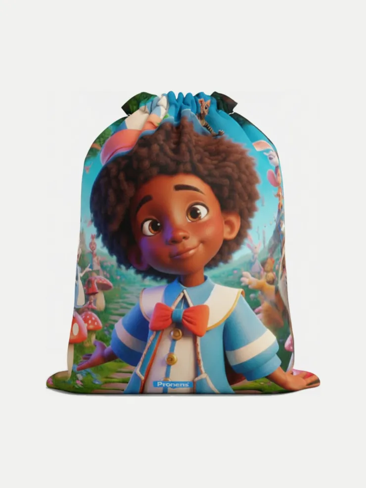 Bolsa guardería impermeable El Sombrerero, vista de la bolsa cerrada