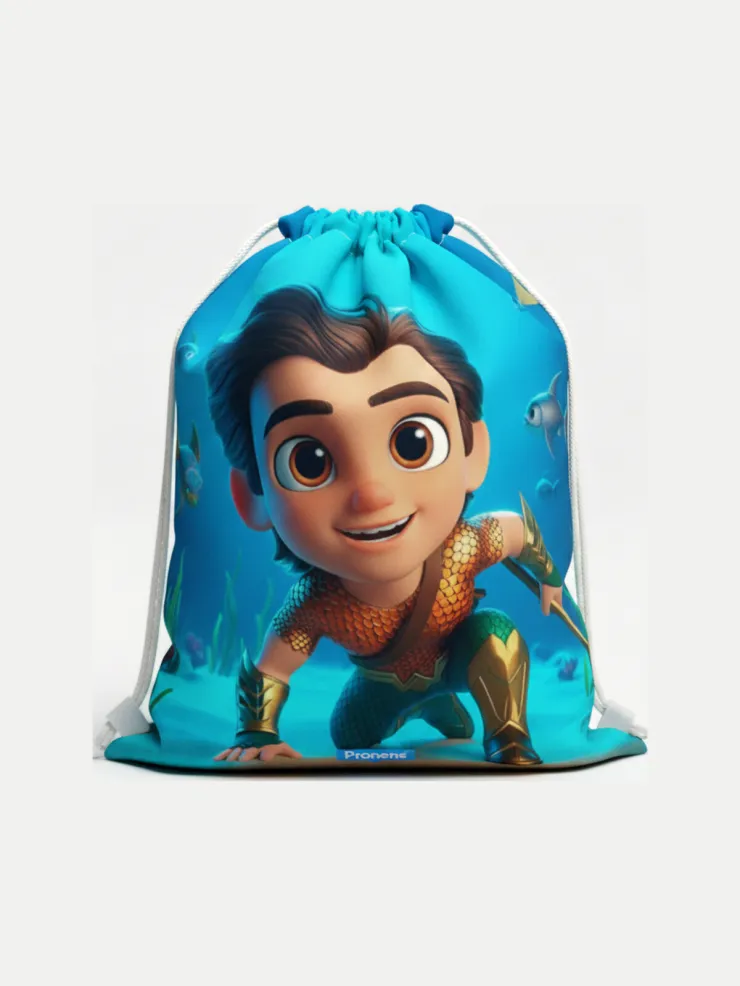 Bolsa impermeable guardería Aqua, vista de la bolsa cerrada