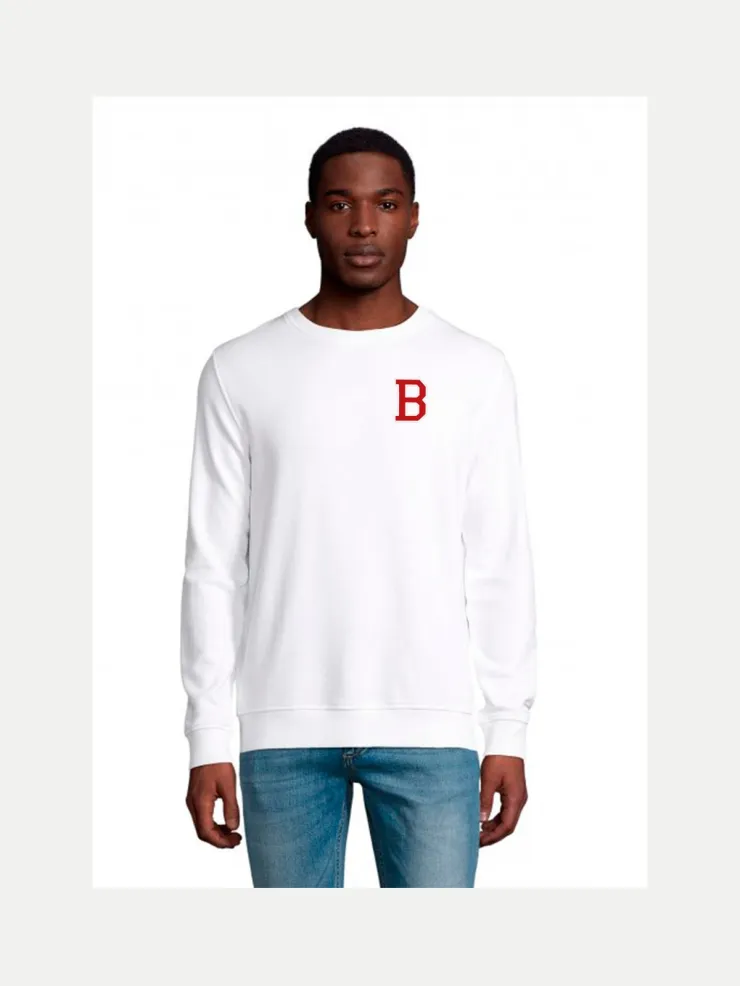 Sudadera blanca personalizada con iniciales, foto 4