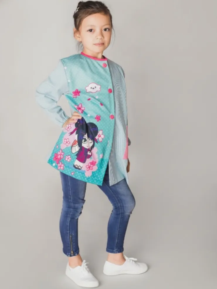 Bata babi escolar Sakura, foto 3