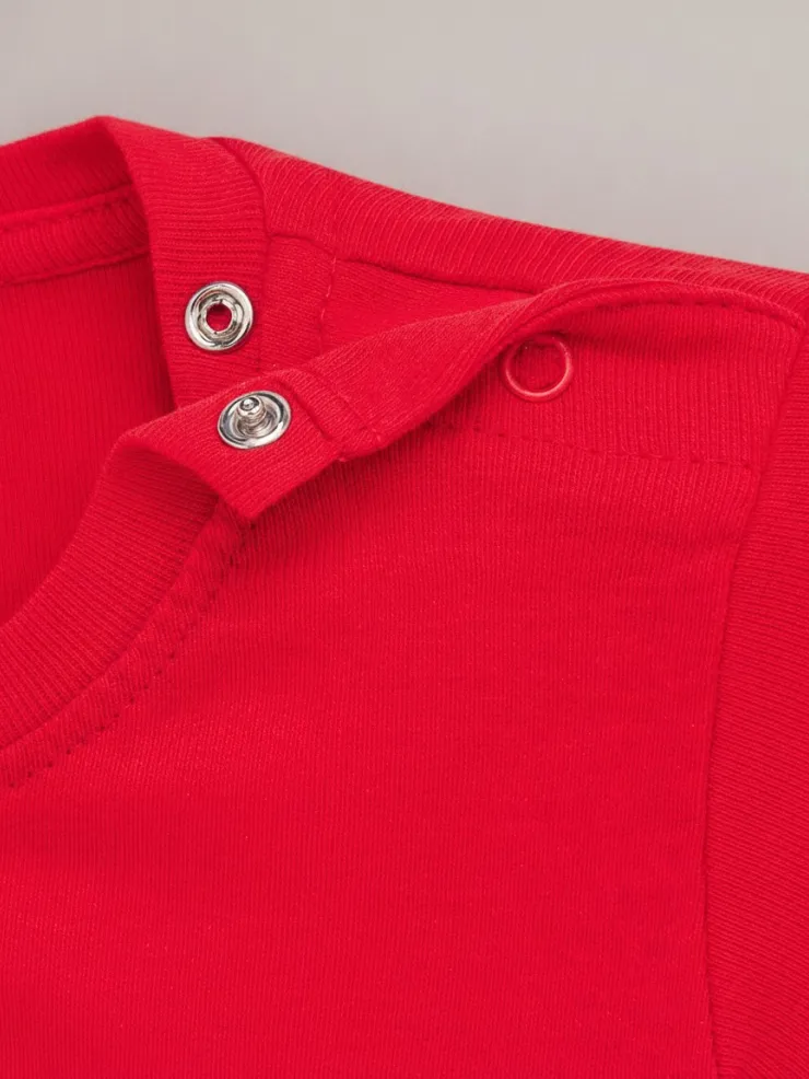 Body bebé liso Rojo