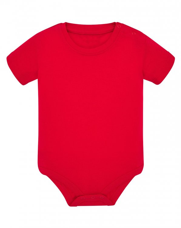Body bebe liso color rojo sin estampación - Bodys bebé algodón